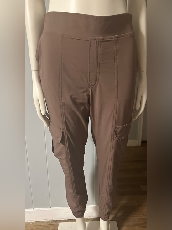 Athletic Works Pants - Women’s Brown Cargo Jogger Pants Lightweight Stretch Utility Athleisure Size 0